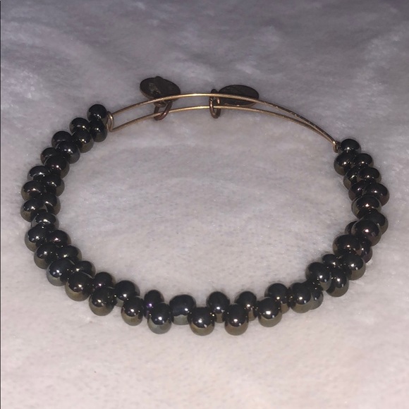 Alex And Ani Cocoa Caviar beaded bangle - Picture 3 of 5